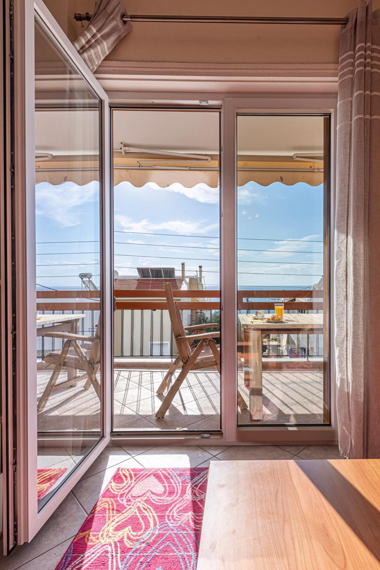 Sea View Apartment 100M From The Beach Saronida Экстерьер фото