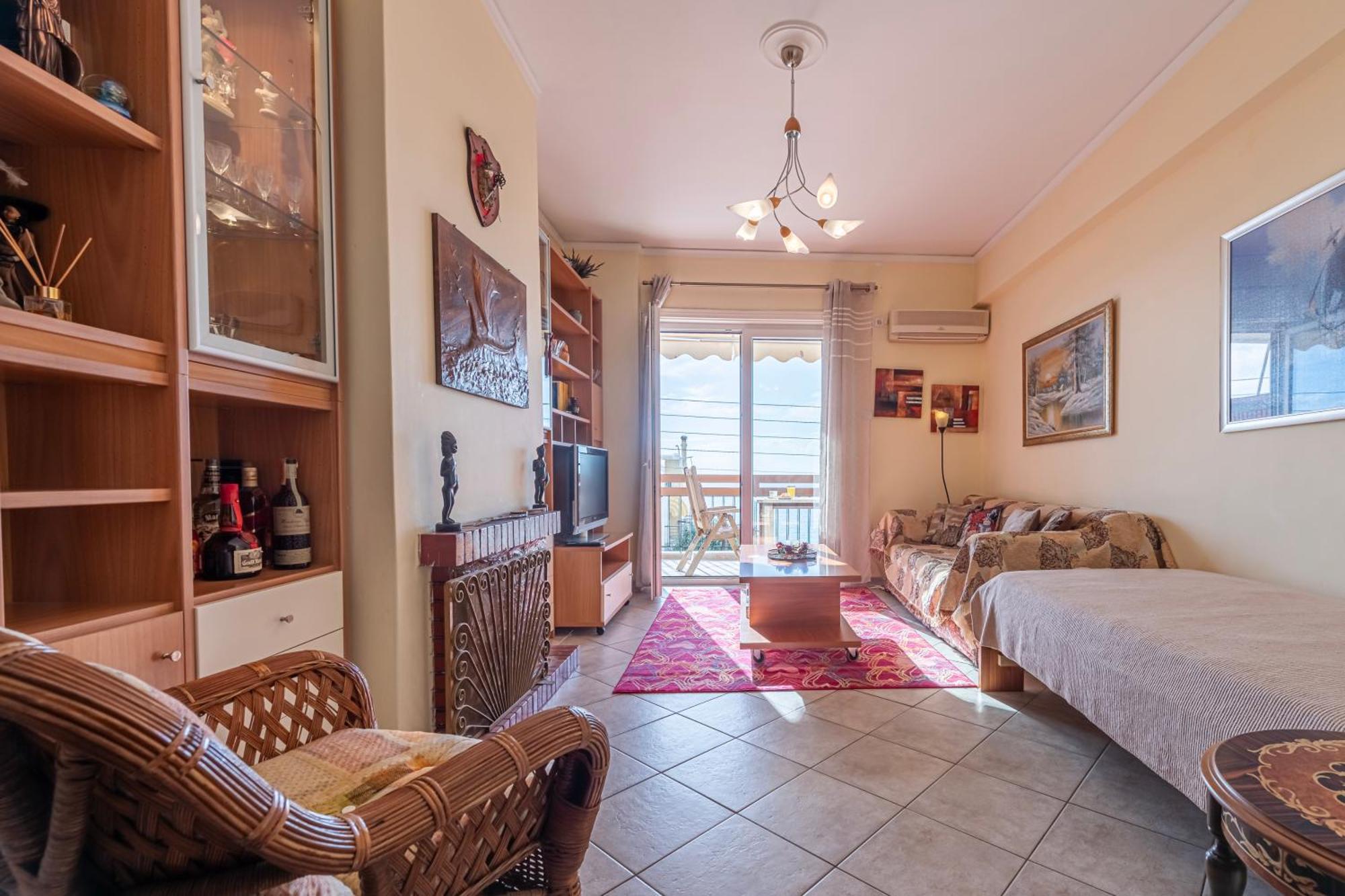 Sea View Apartment 100M From The Beach Saronida Экстерьер фото